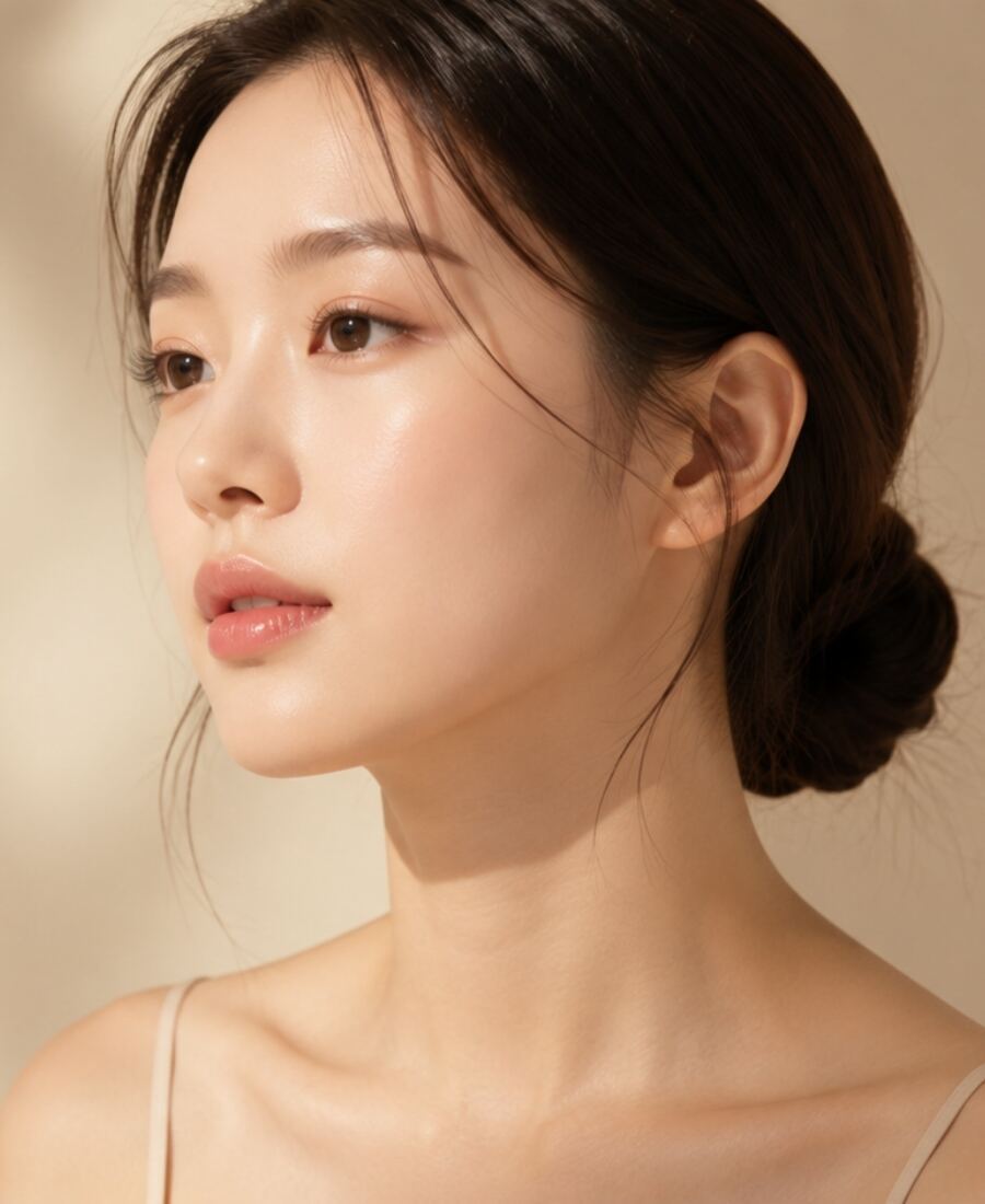 팔자·입가 처짐 방향을 보여주는 얼굴 라인 다이어그램