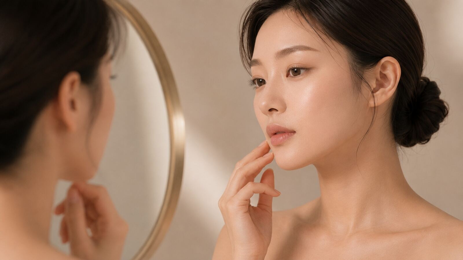 근육 움직임으로 생기는 주름의 위치를 보여주는 비주얼